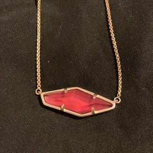 Kendra Scott Beth Pendant In Burgundy Illusion
